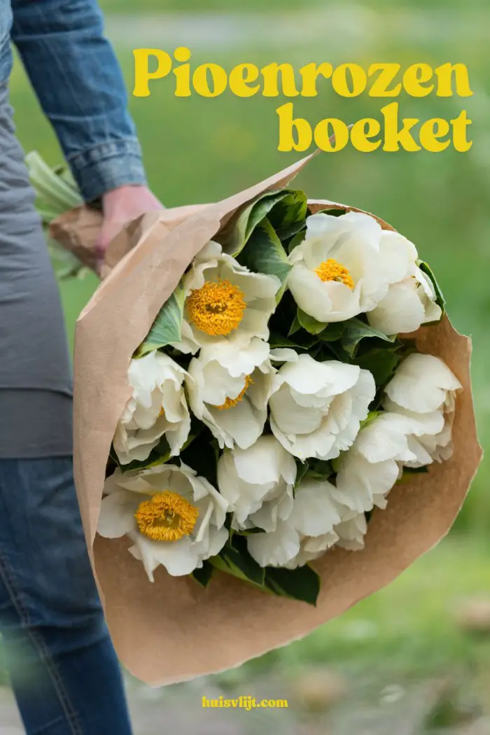 pioenrozen boeket
