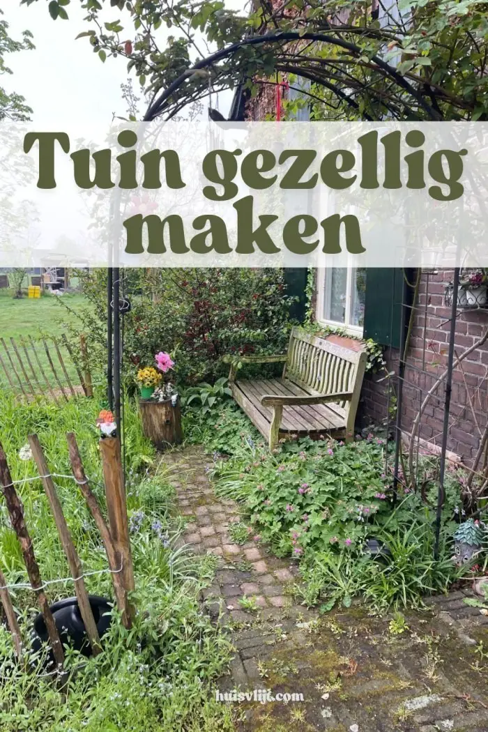 tuin gezellig maken