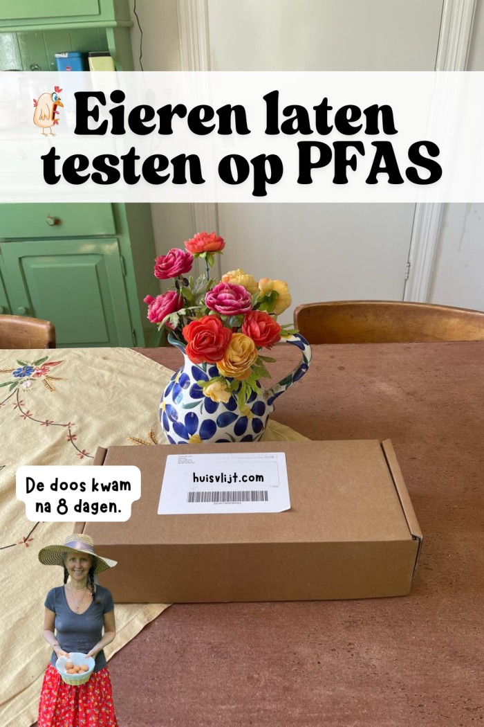 PFAS-test bij mijn kippen: 279 euro en 8 dagen wachten op een doos 1 Eieren laten testen op PFAS