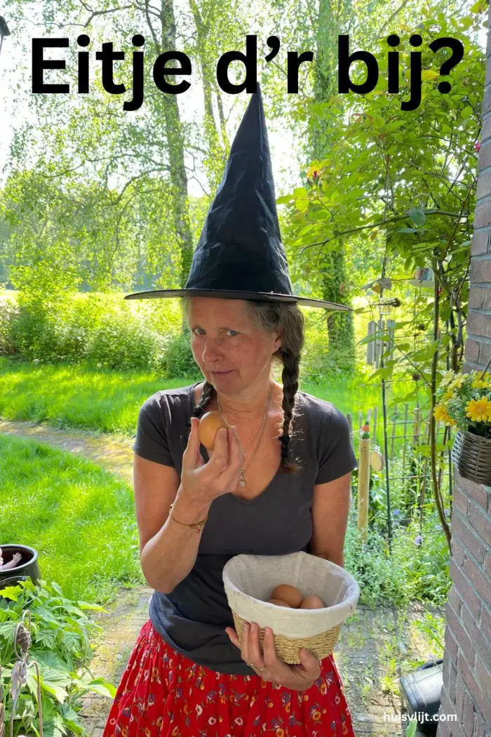 eieren van eigen kippen