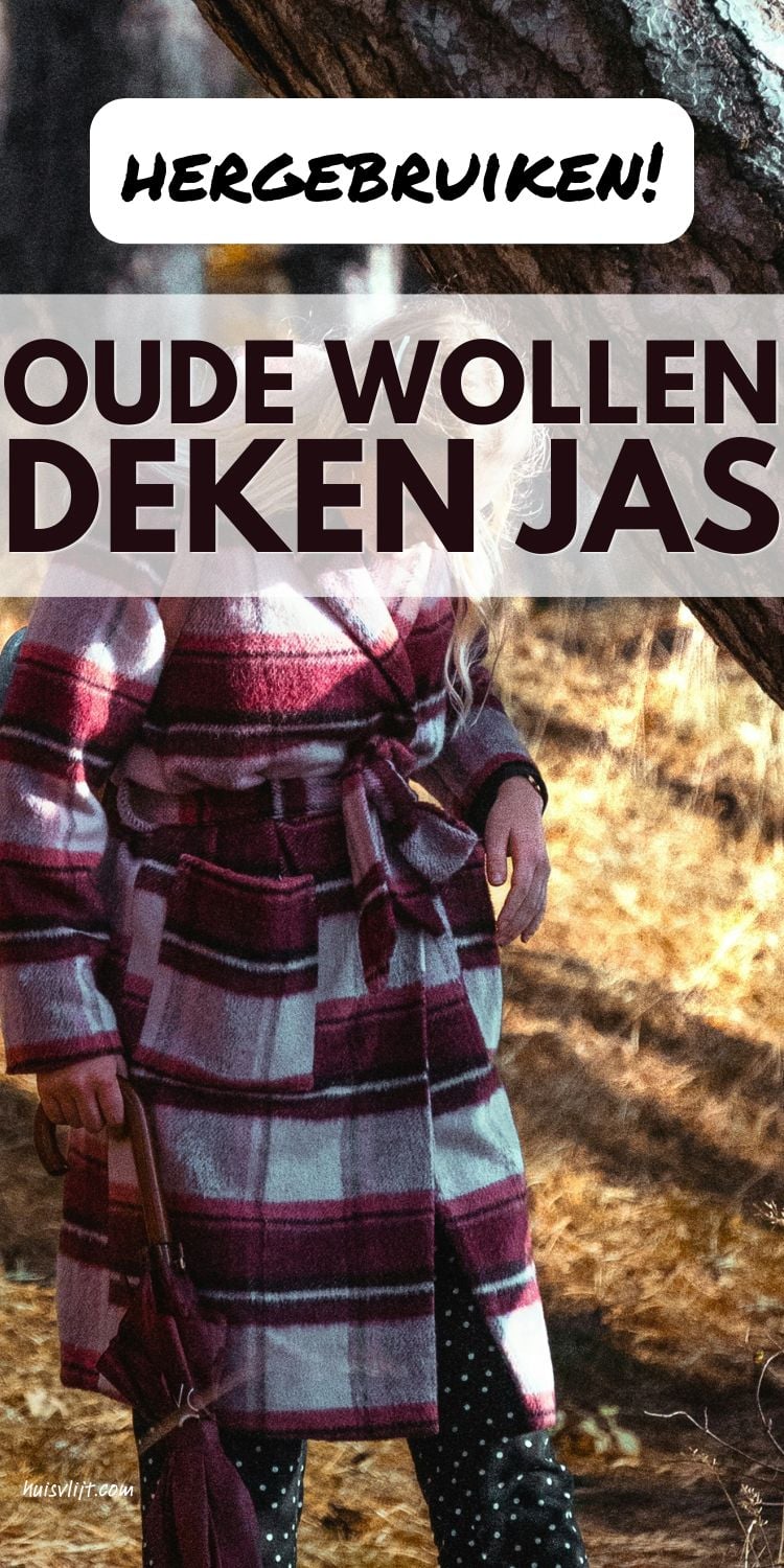 oude wollen deken jas