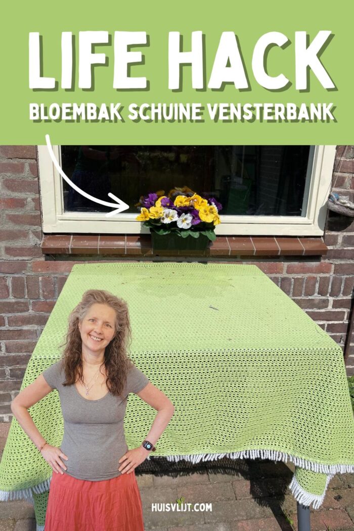 bloembak schuine vensterbank