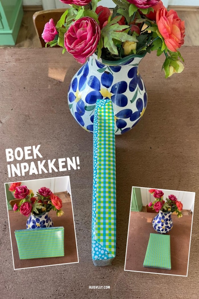 Een boek inpakken cadeau (als je geen inpakpapier hebt) 5 boek inpakken tip