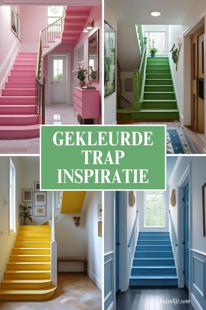 gekleurde trap inspiratie