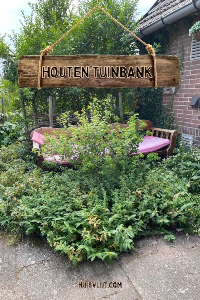 houten tuinbank