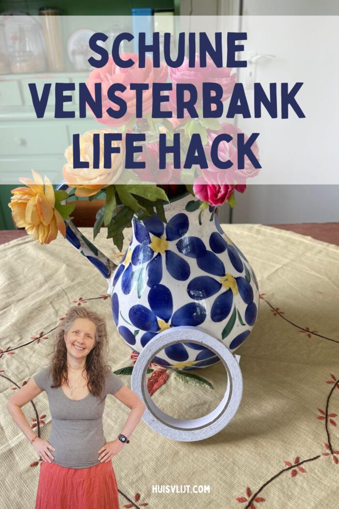 schuine vensterbank plantenbak