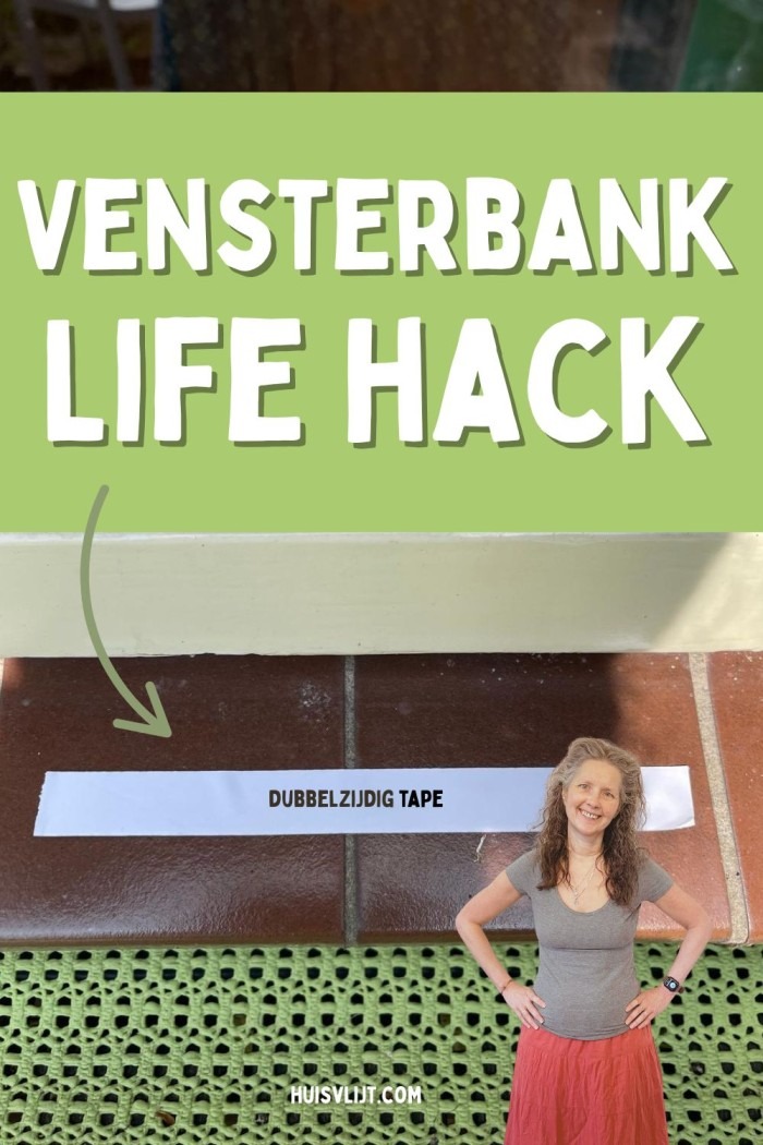 vensterbank life hack voor planten bak