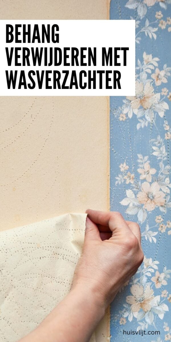 behang verwijderen met wasverzachter tip