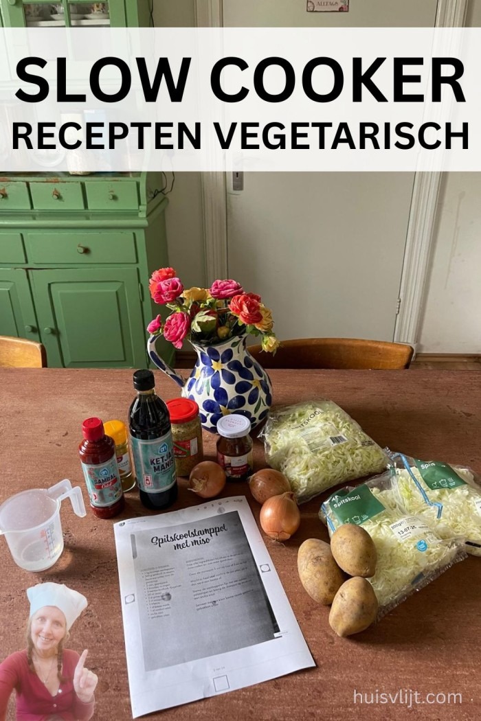 slow cooker recepten vegetarisch