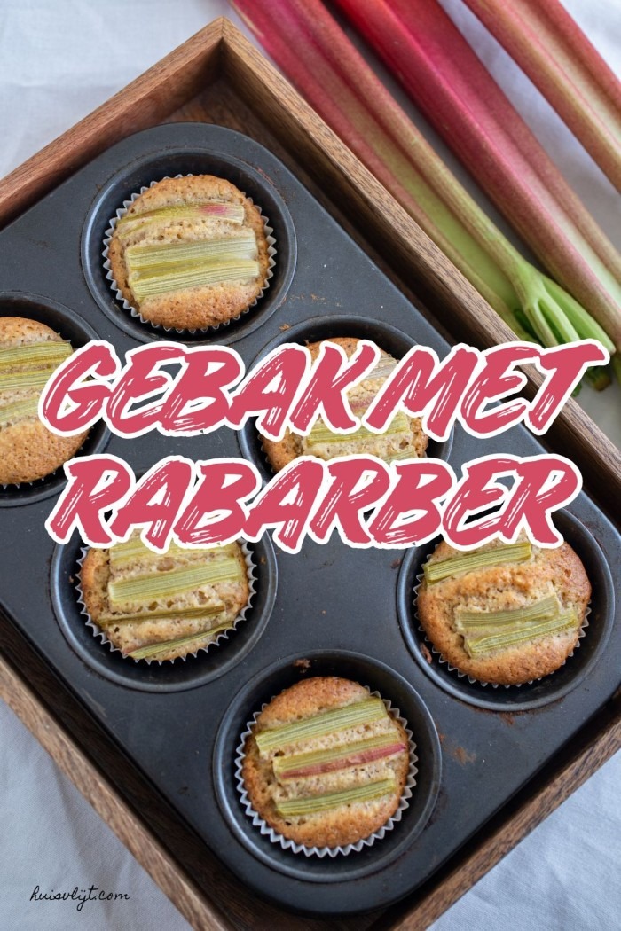 gebak met rabarber
