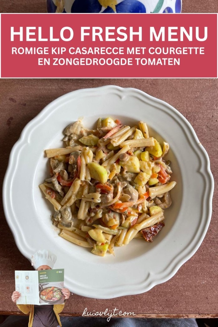 hello fresh menu met kip