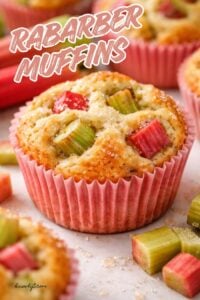 rabarber muffins