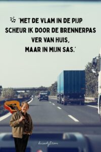 met de vlam in de pijp