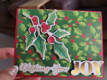 zelfgemaakte kerstkaart