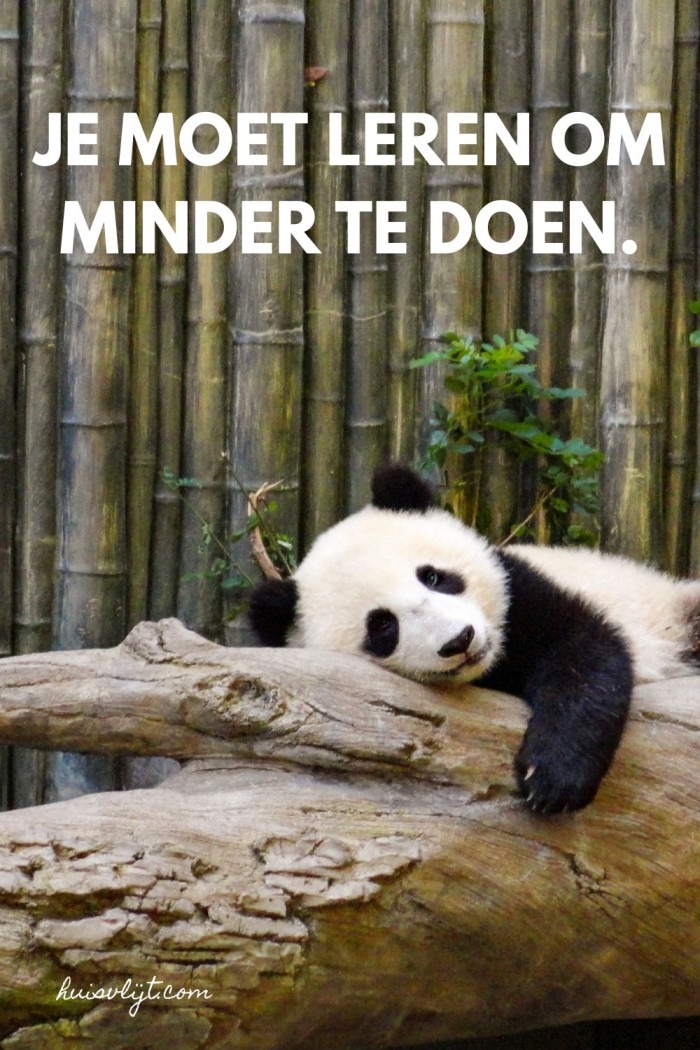 minder doen