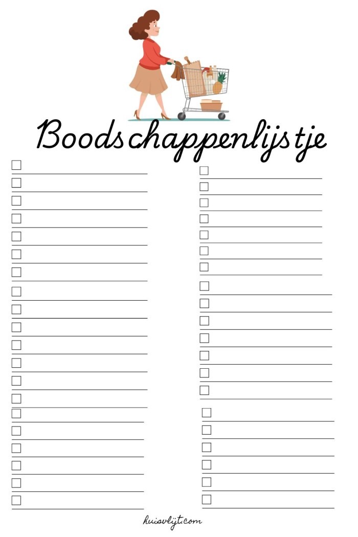 boodschappenlijstje