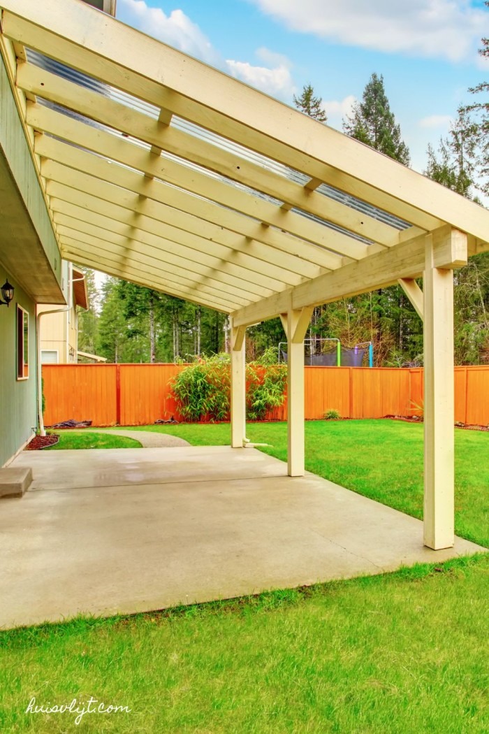 overkapping aan woning