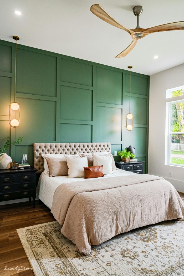 accentmuur slaapkaer