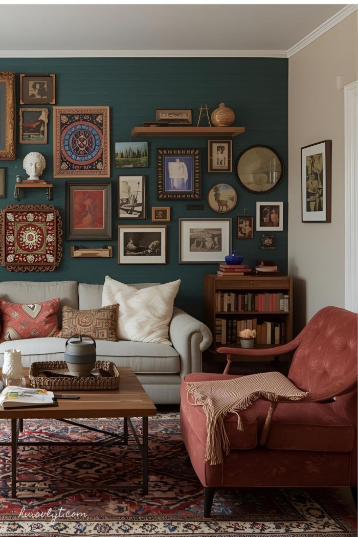 muur decoratie woonkamer boho