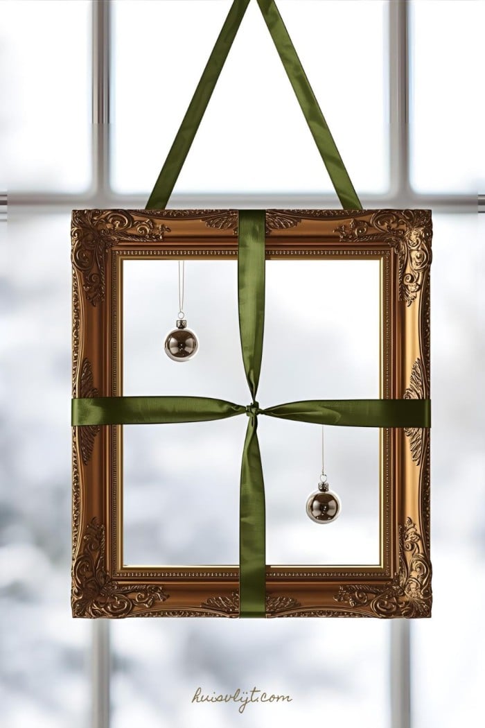 hangenden kerstdecoratie raam