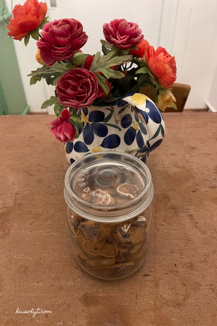 koekjes in glazen pot