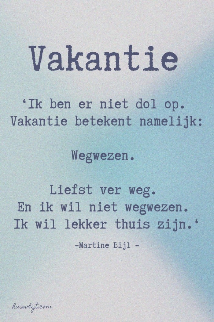 vakantie quote