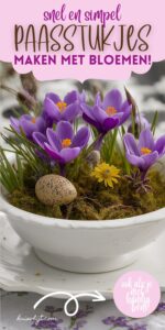 paasstukjes maken met bloemen
