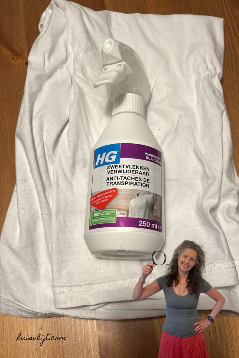 zweetvlekken uit witte kleding