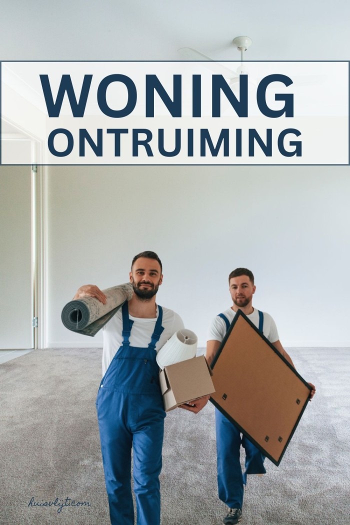 woning ontruimen