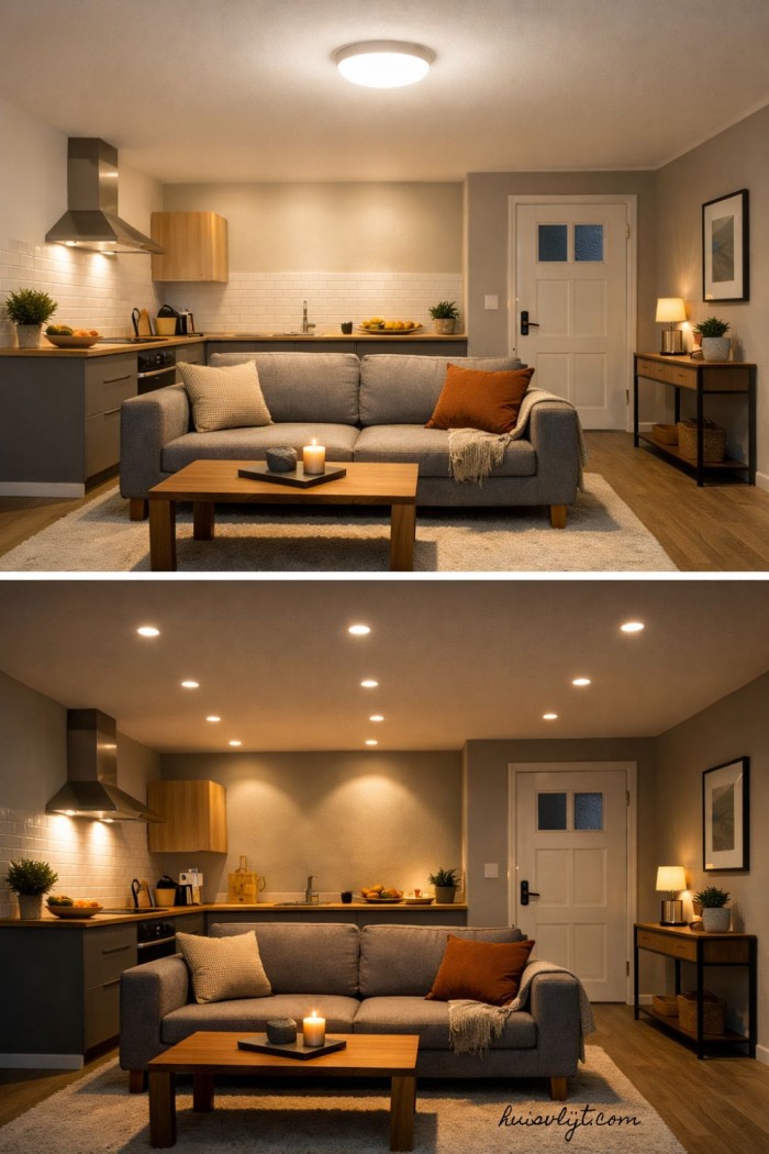 inbouwspots woonkamer