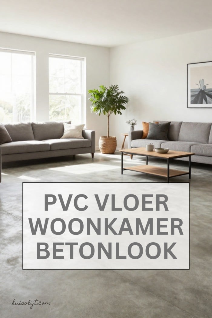 pvc vloer woonkamer betonlook