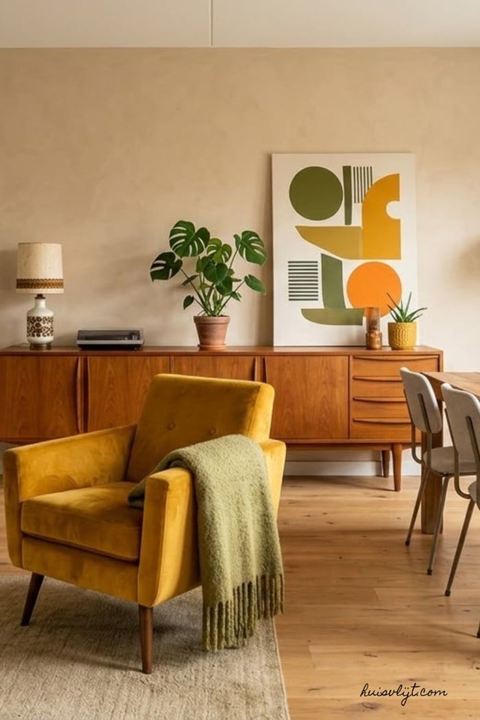 seventies woonkamer