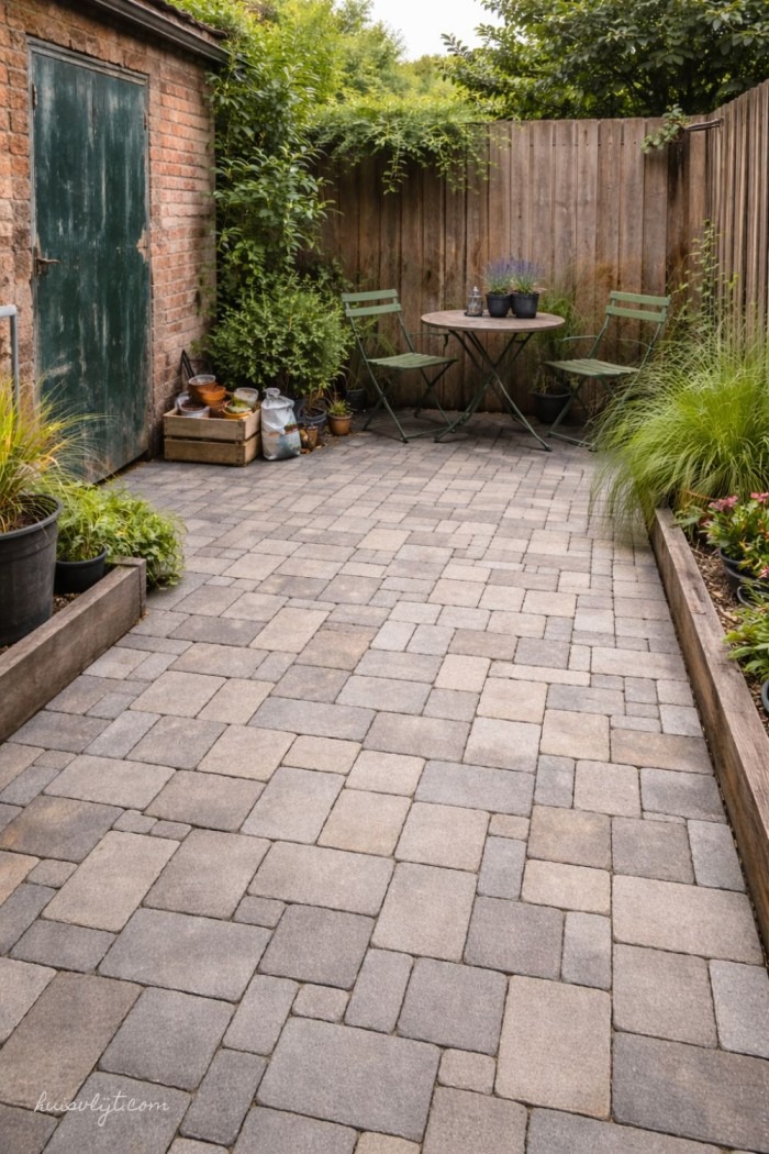 sierbestrating kleine tuin