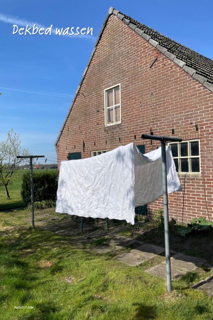 dekbed wassen
