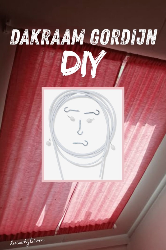 dakraam gordijn diy