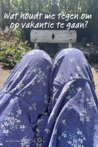 niet op vakantie