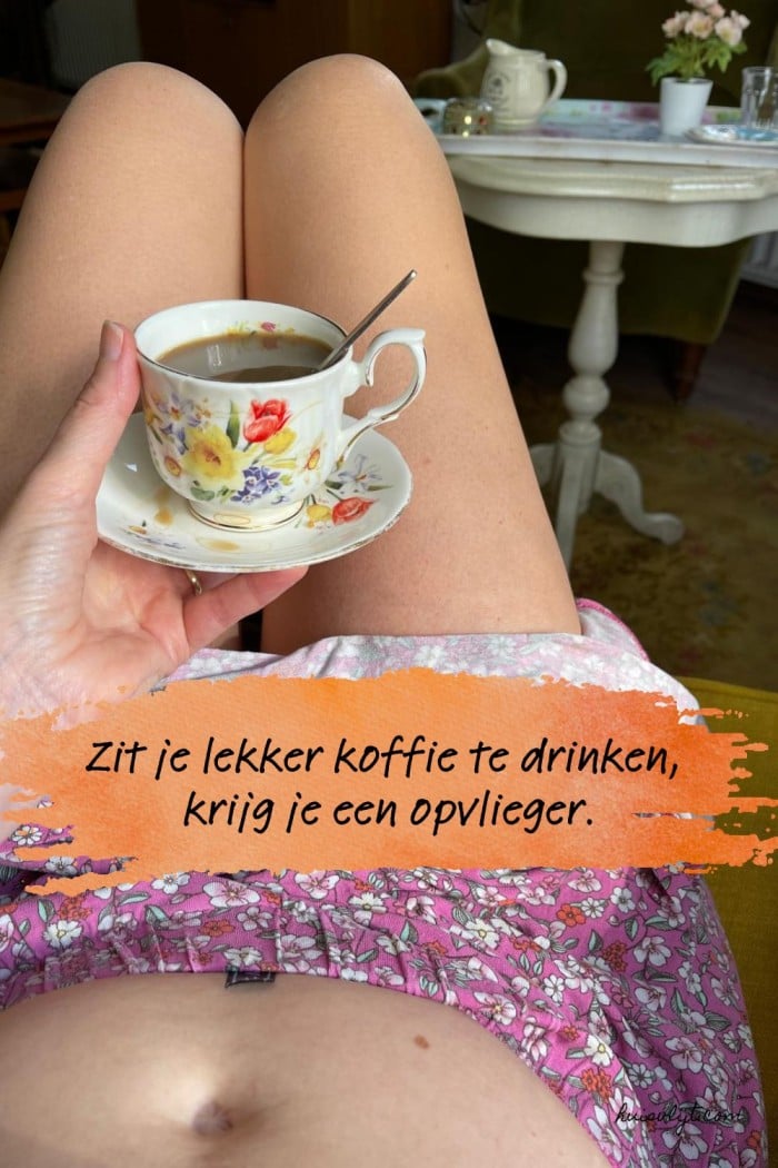 Hot Flash: Zit je lekker koffie te drinken, krijg je een opvlieger 2 opvlieger hot flash