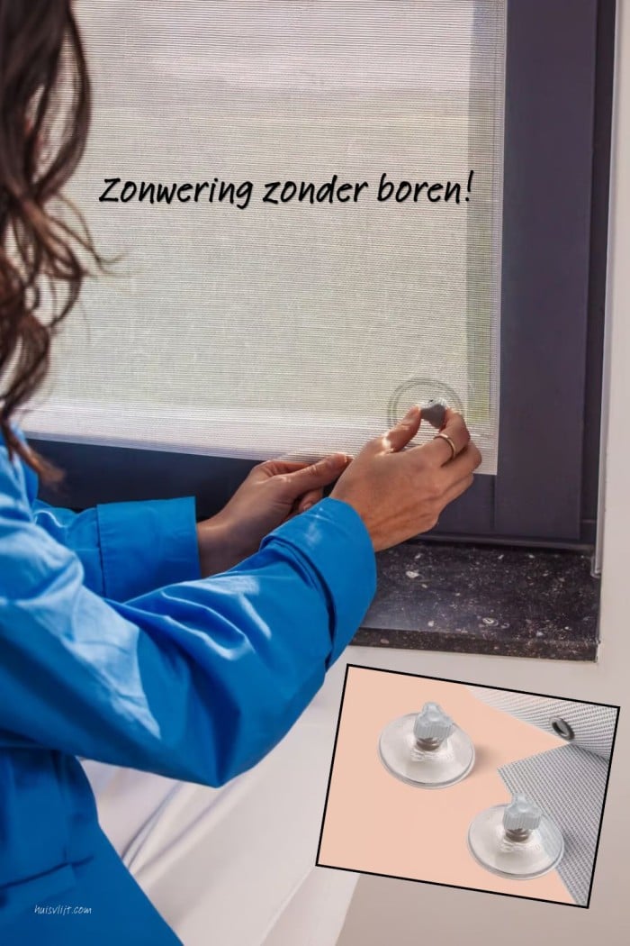 zonwering zonder boren