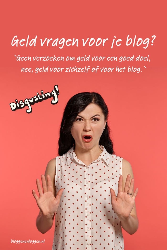 geld vragen voor je blog
