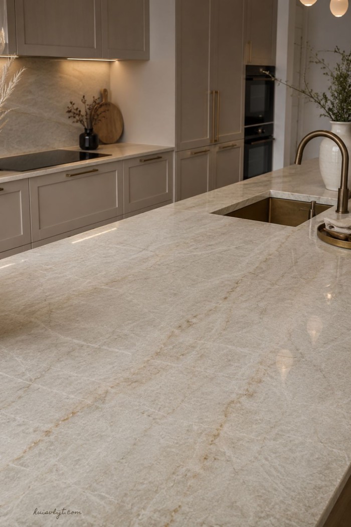 Beige keuken: De warmte van beige in de keuken 4 beige keuken met taj mahal blad