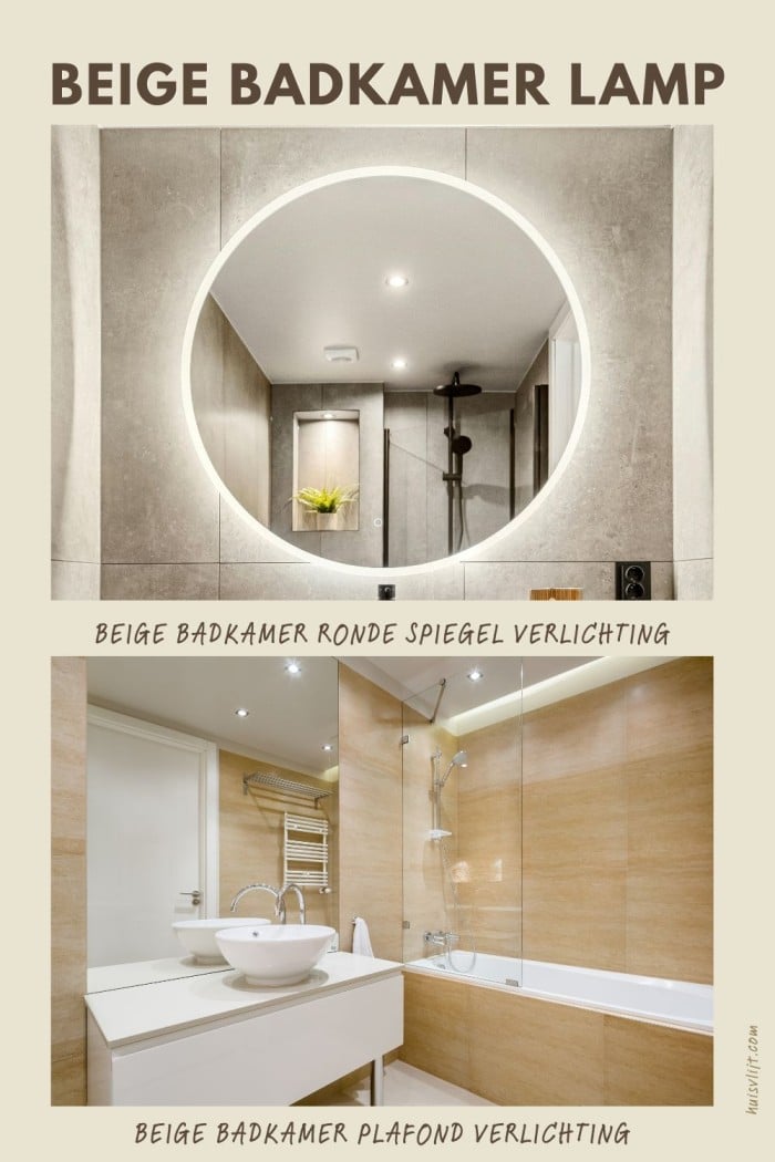 beige badkamer lamp