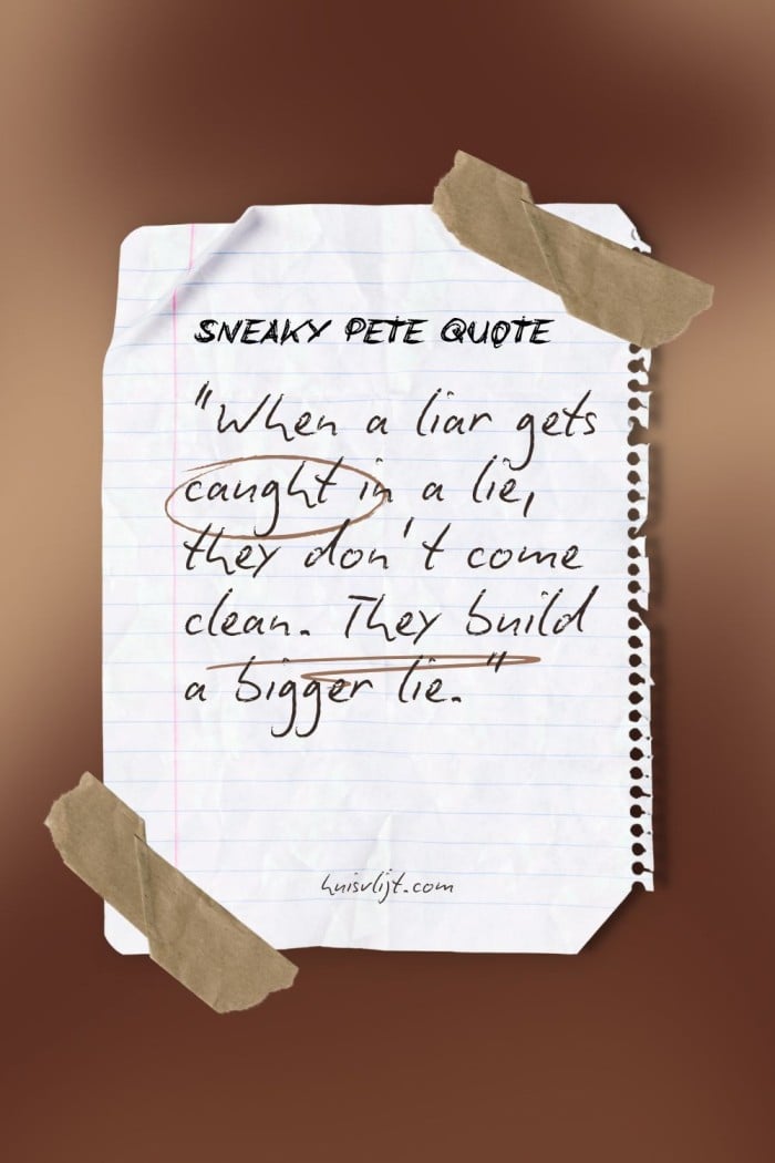 Serie Sneaky Pete: het lijkt net Rummykup voor gevorderden! 2 sneaky pete quote