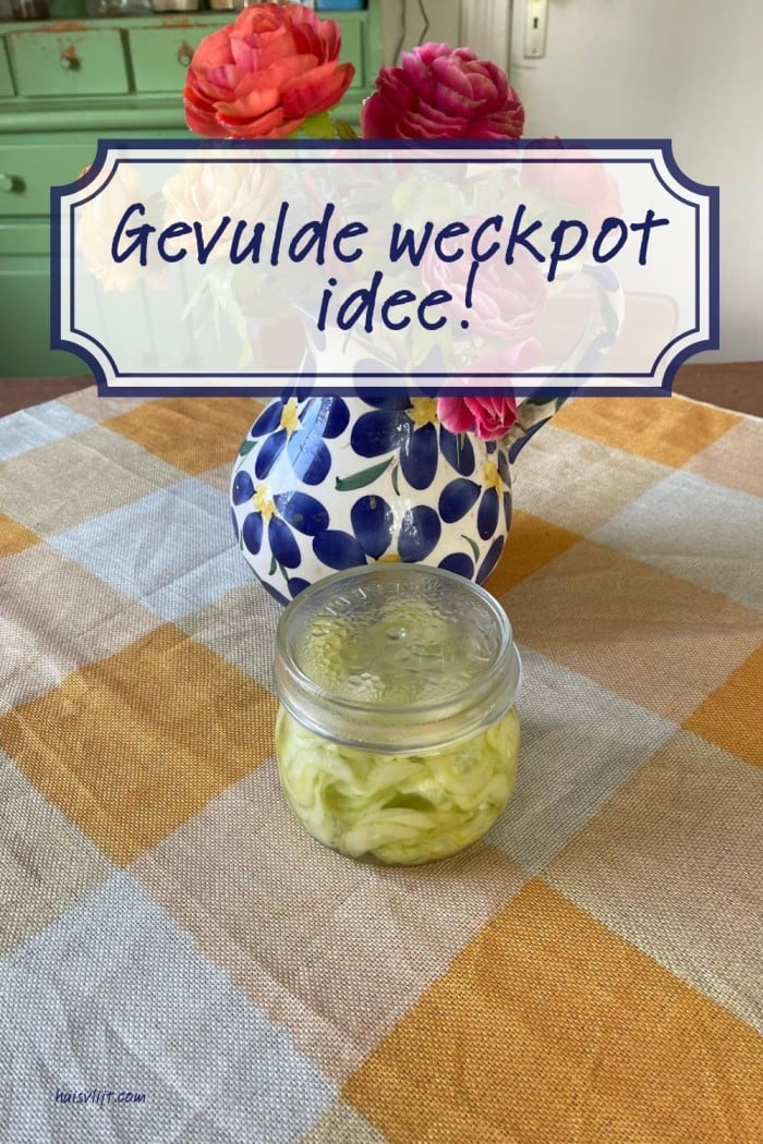 Komkommer salade in weckpot: waarom heb ik hier niet eerder aan gedacht! 3 gevulde weckpot idee