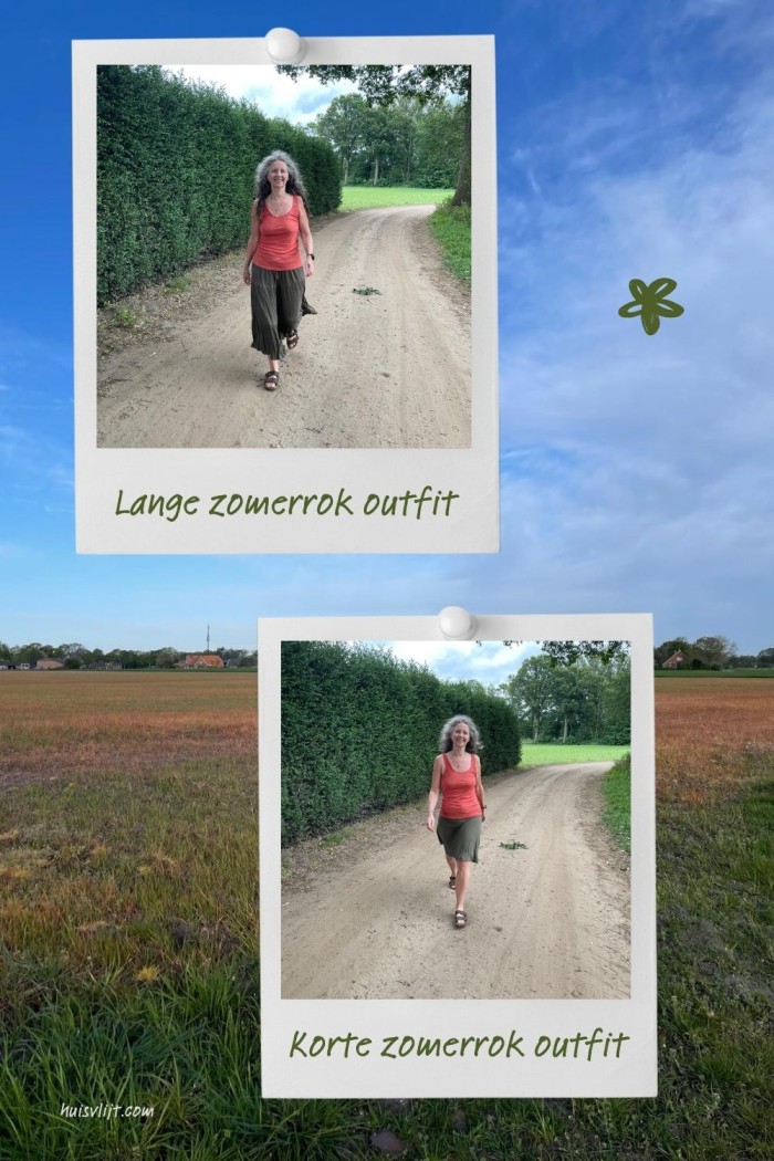 lange zomerrok outfit