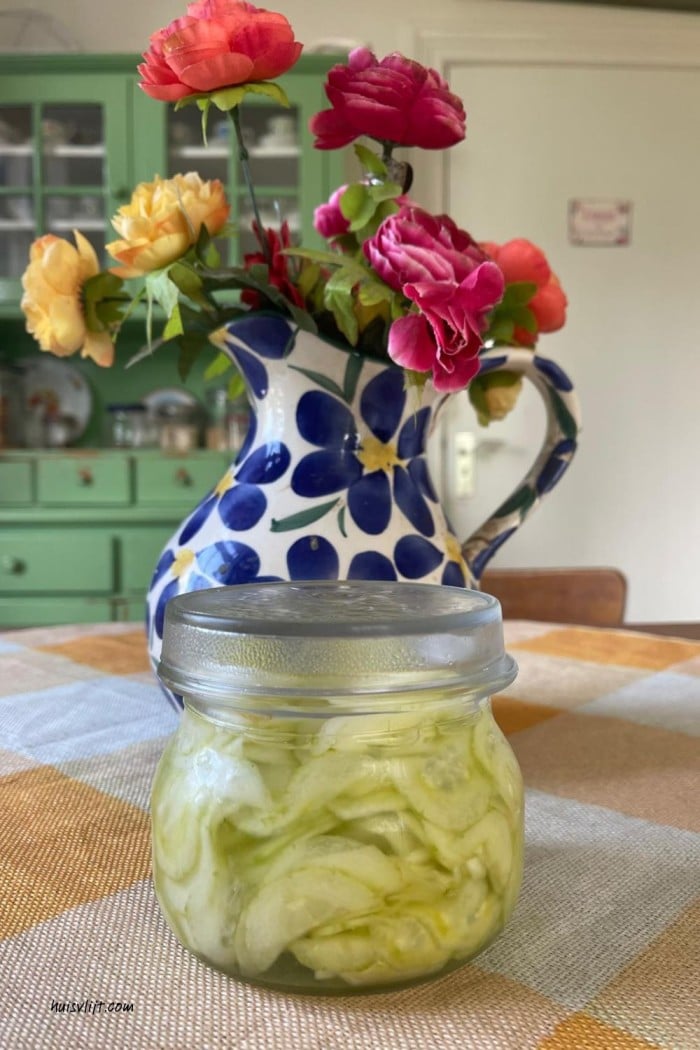 Komkommer salade in weckpot: waarom heb ik hier niet eerder aan gedacht! 1 salade in weckpot