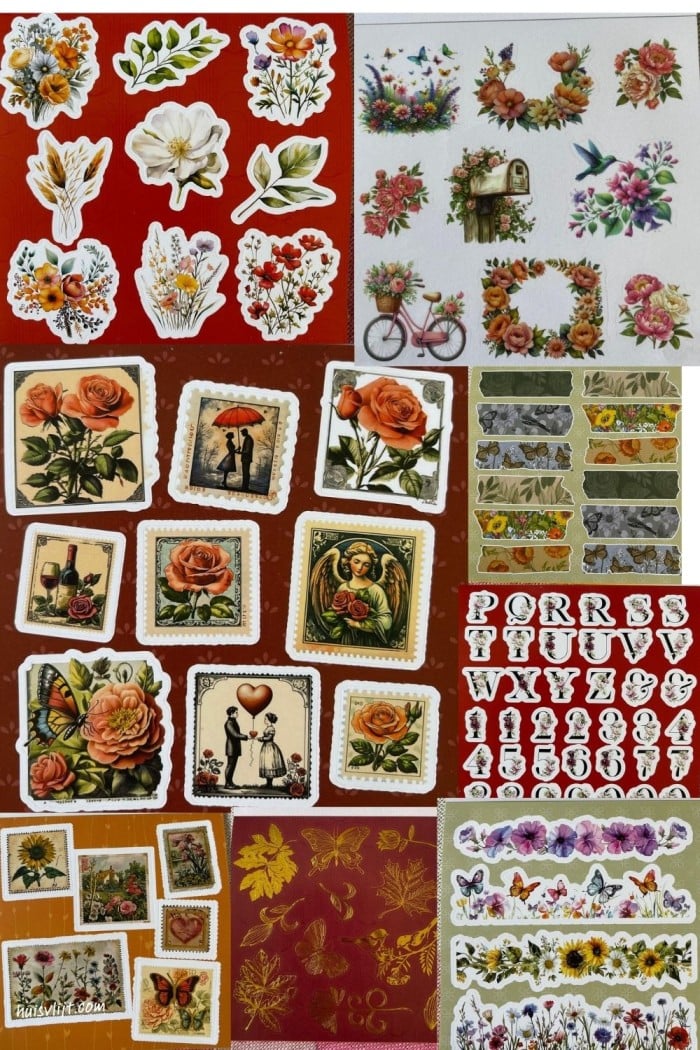 Action winkel stickers met o.a. herfst stickers + 23 toepassingen! 2 action stickers
