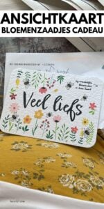 ansichtkaart bloemenzaadjes cadeau