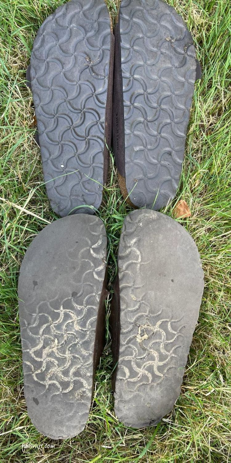Nieuwe Birkenstocks Arizona en het gevaar van klauwtenen 3 birkenstocks zolen