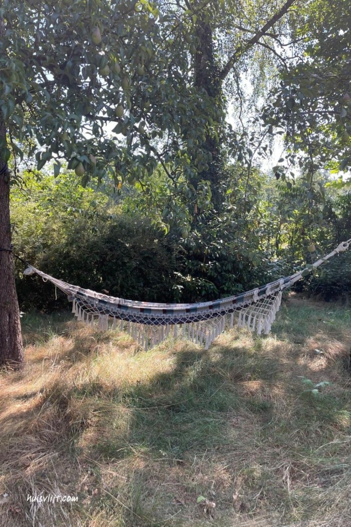 Het nadeel van een hangmat in de tuin met franje 1 hangmat met franje