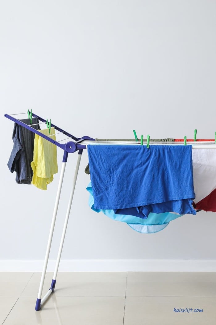 Zo houd je ruimte op het wasrek 1 droogrek